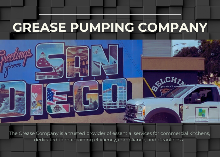 kitchen grease trap maintenance banner for San Diego County